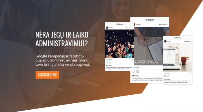 Facebook ir Google reklama